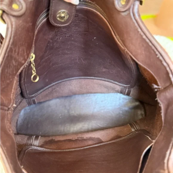 Vintage Coach Legacy Shopper Tote Mahogony - Picture 6 of 9